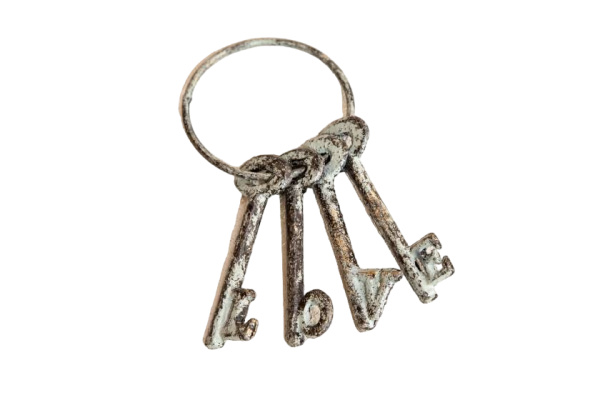 Love Keys Antique Grey