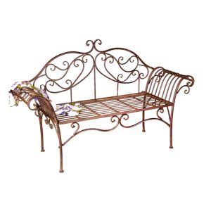 Bench-Steel-Ornate-Bench-Rust