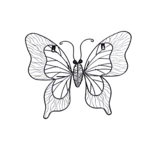 Garden-Decor-Butterfly-Wired-Black