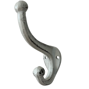 Double Hook Small Antique White