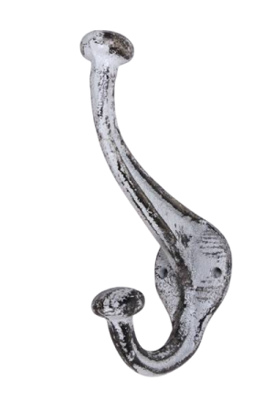 Double Hook Medium Antique Grey