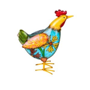 Garden-Decor-Hen-Blue
