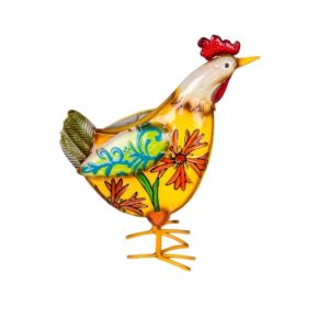 Garden-Decor-Hen-Yellow