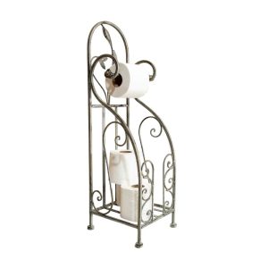 Bathroom-Steel-Toilet-Roll-Holder-Antique-Grey