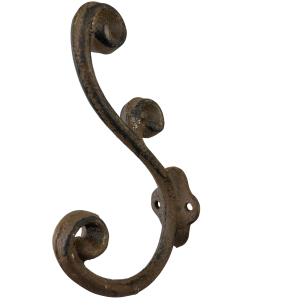Double Hook Large Rust
