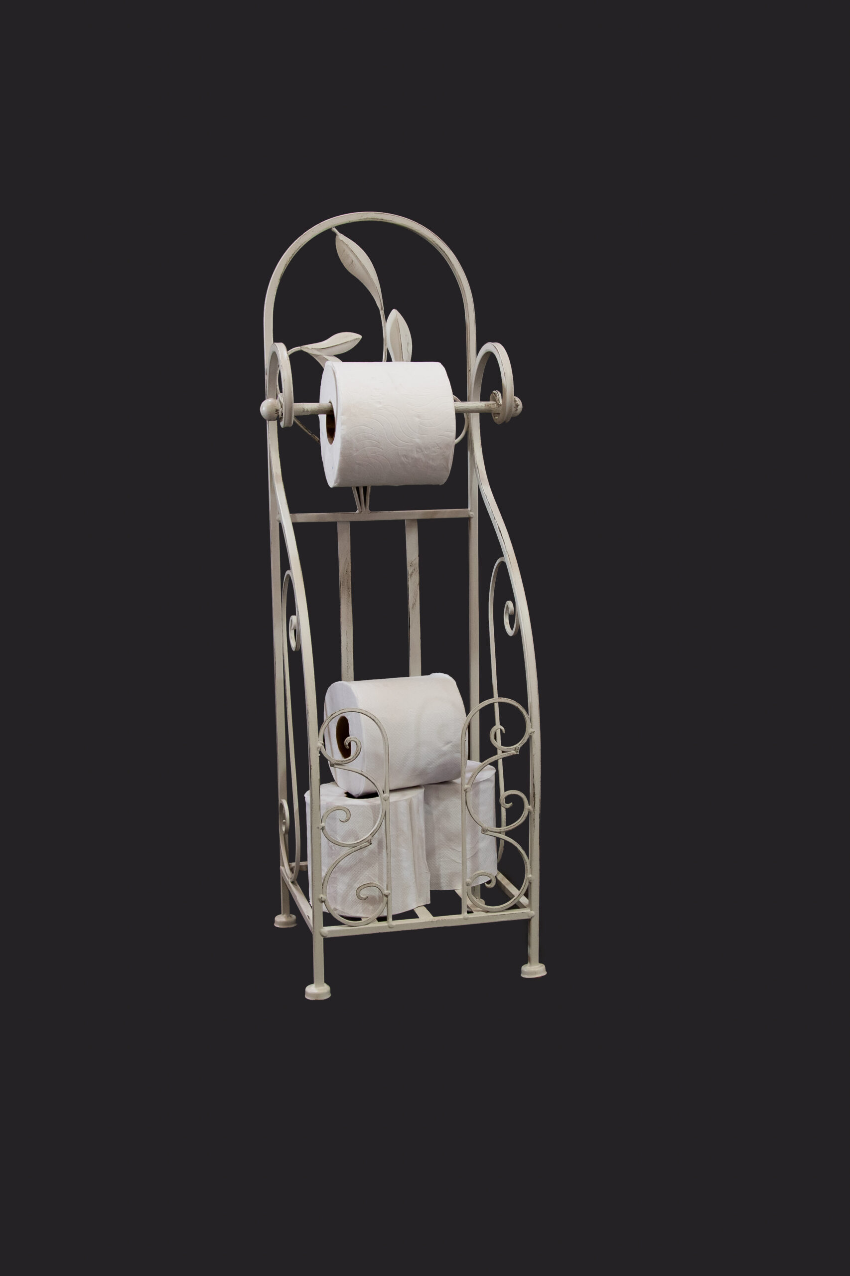 Toilet Roll Stand Antique White Heys Imports