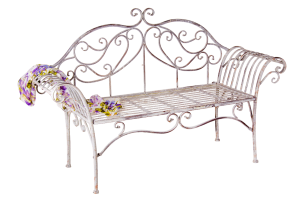 2 Seater Ornate Antique Grey