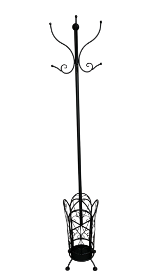 Hat & Coat Stand Black (15cm Longer)