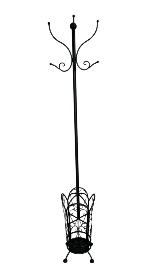Hat & Coat Stand Black (15cm Longer)