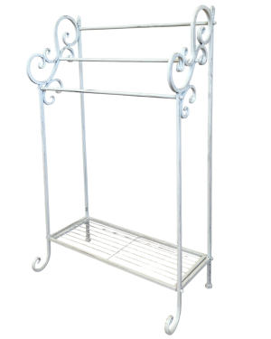 Towel Rack Stand Antique White