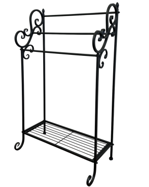 Towel Rack Stand Black
