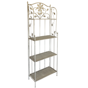 4 Shelf : Floral - Antique White
