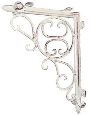 Ornate Bracket Antique White