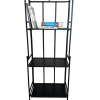 Modern 3 Shelf - Black with Medium Density Fiberboard Shelves