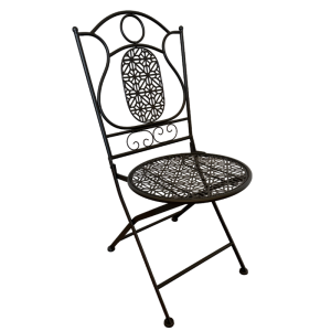 Chair-Steel-Trellis-Pattern-Black