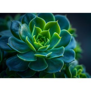 Glass-Cutting-Board-Green-Succulent
