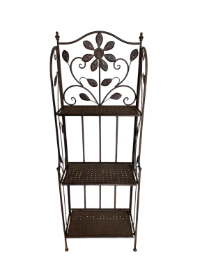 3 Shelf: Floral - Rust