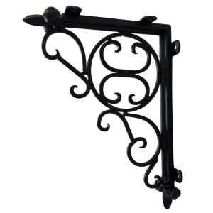 Bracket-Ornate-Black