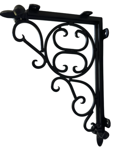 Bracket-Ornate-Black