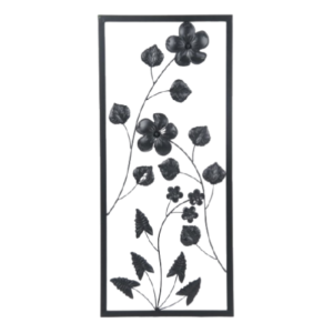 Metal-Wall-Decor-Flowers-Black