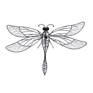 Garden-Decor-Dragonfly-Wire-Black