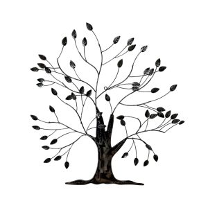 Metal Wall Decor: Tree: Black