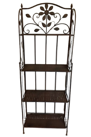 4 Shelf : Floral - Rust