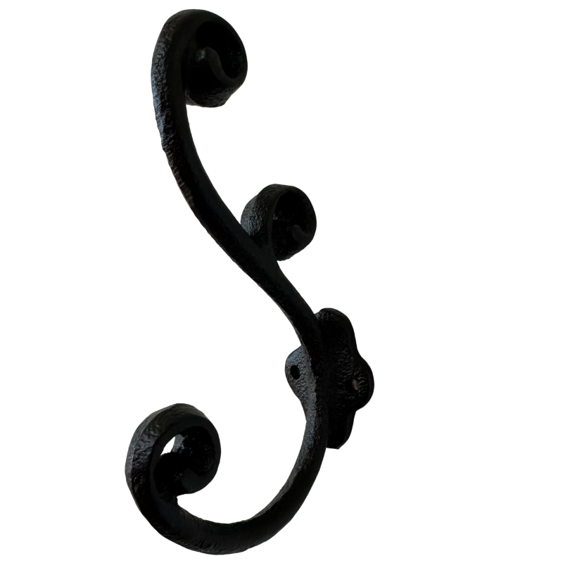 Double-Hook-Large-Steel-Black