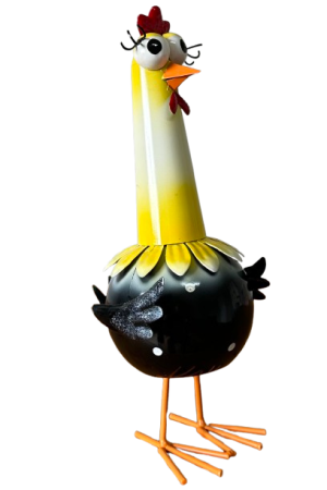 Jiggly Hen: Yellow & Black