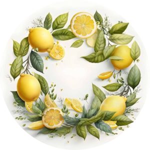 Potstand:  Lemon Wreath - NEW