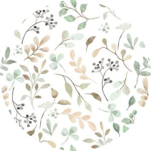 Potstand:  Grey Botanical Sketch - NEW