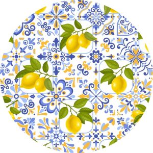 Potstand: Blue Mediterranean Tile - NEW