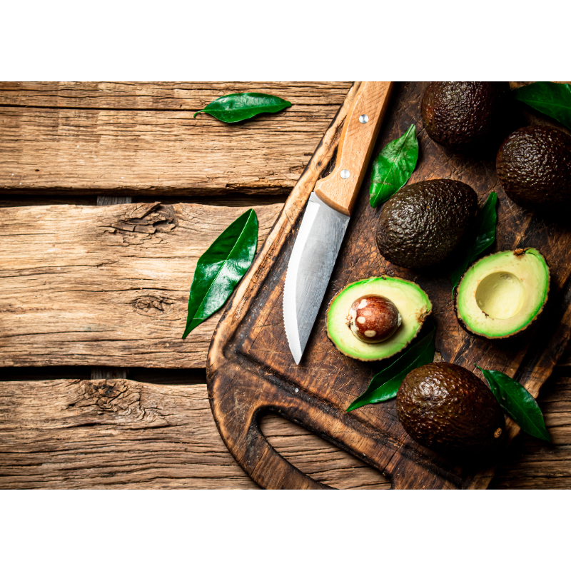 Glass Cutting Board: Avo's Timber Back - NEW